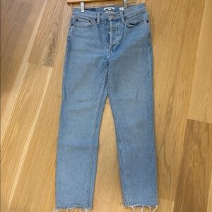 Re/Done Light Blue Ankle Jeans